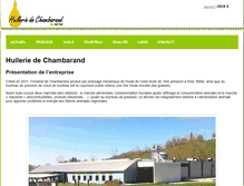 Tablet Screenshot of huilerie-de-chambarand.com